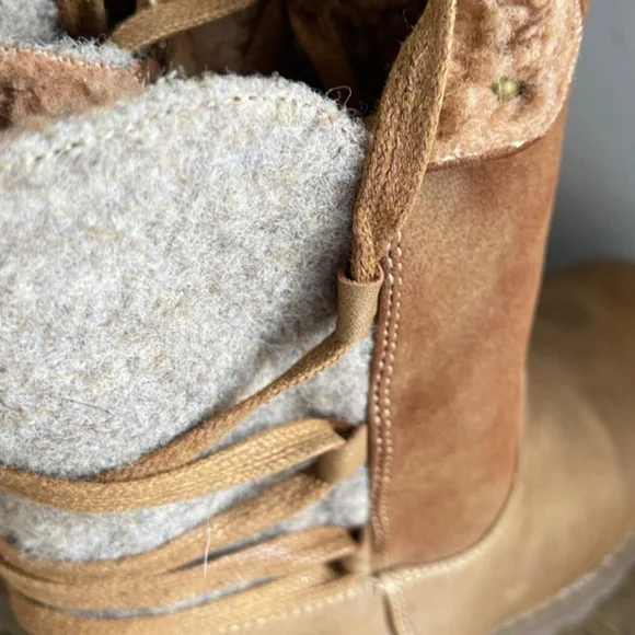 Patrizia Boots By Spring Steps Brown Sherpa Lined Women’s Size 6 - Picture 7 of 12